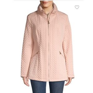 NEW Karl Lagerfeld Paris Zip Front Quilted Coat